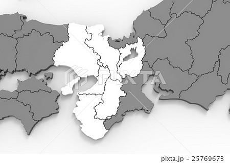 近畿地方のイラスト素材