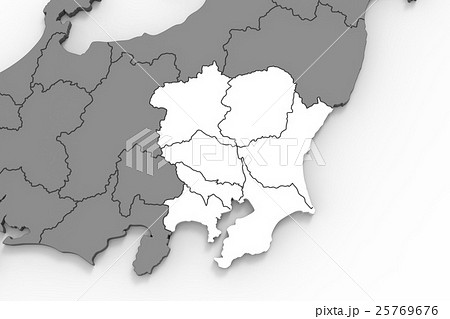 関東地方のイラスト素材 25769676 Pixta