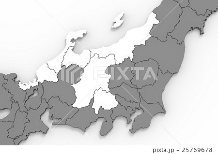 北陸地方のイラスト素材