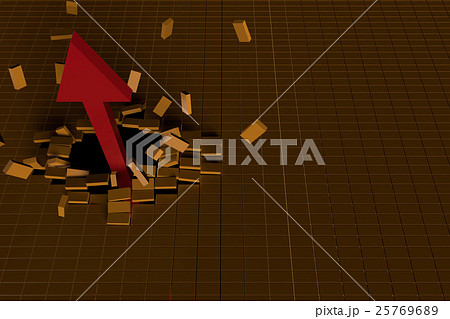 飛び出す矢印 25769689