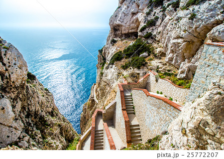The stairway leading to the Neptune's Grotto 25772207