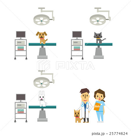 動物病院【フラット人間・シリーズ】 動物病院【フラット人間・シリーズ】 25774624
