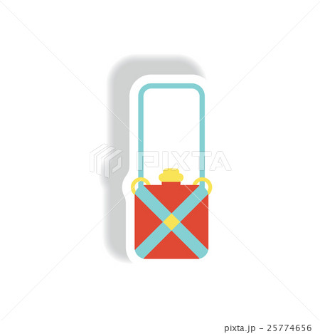 stylish icon in paper sticker style travel 25774656