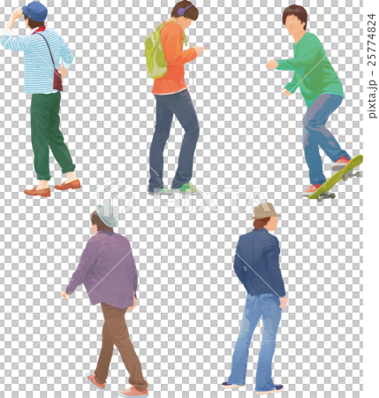 スケボーする男性 25774824