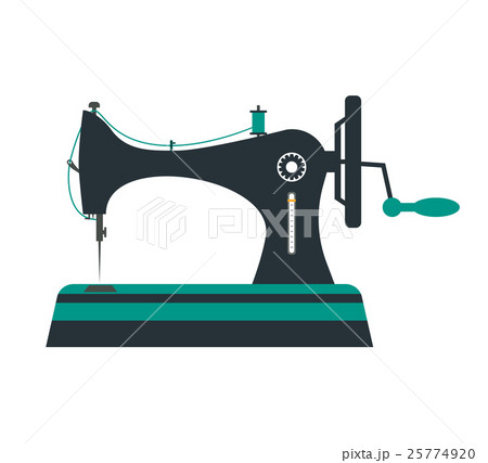 Retro Sewing Machine. Vector Retro Sewing Machine. Vector 25774920