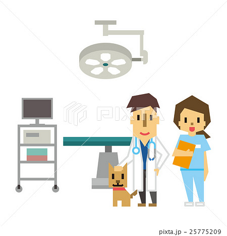 動物病院【フラット人間・シリーズ】 動物病院【フラット人間・シリーズ】 25775209