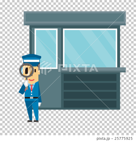 守衛　警備員【フラット人間・シリーズ】 25775925