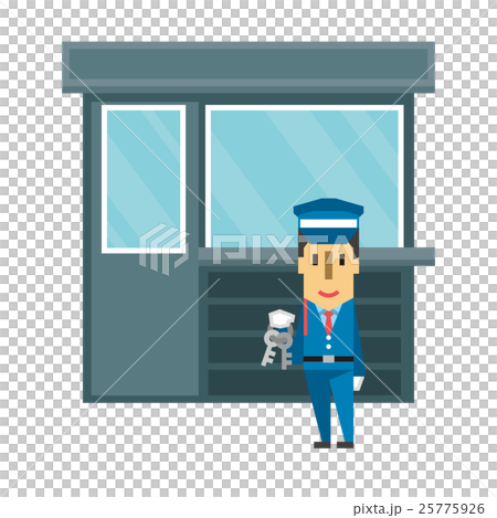 守衛 警備員【フラット人間・シリーズ】 守衛 警備員【フラット人間・シリーズ】 25775926