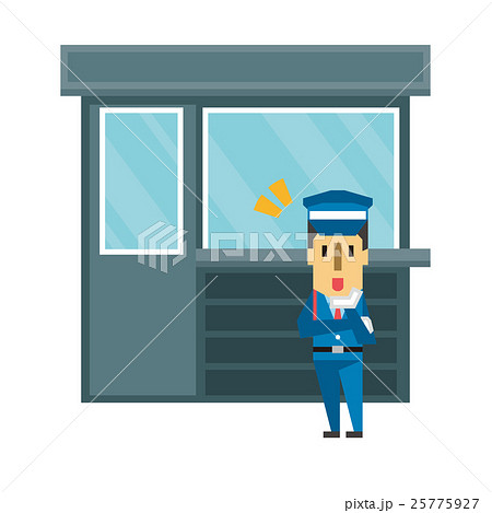 守衛 警備員【フラット人間・シリーズ】 守衛 警備員【フラット人間・シリーズ】 25775927