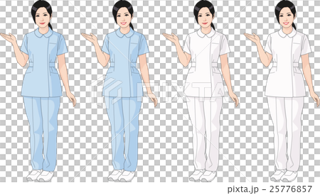 ナース服を着た女性（パンツスタイル） 25776857