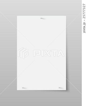 Paper Rectangle Banner Vector. Mock Up. A4. 25777327