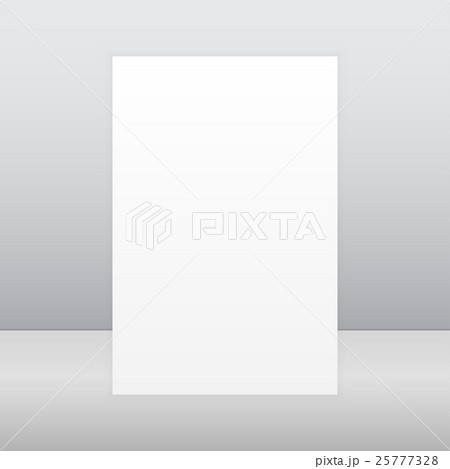 Paper Rectangle Banner Vector. Mock Up. A4. 25777328