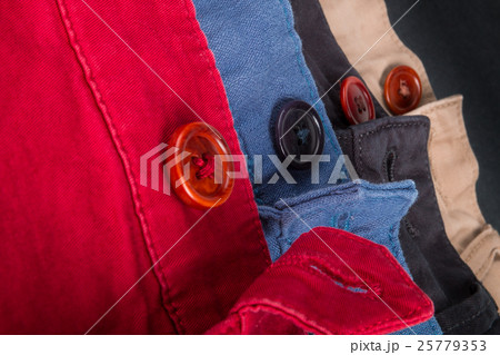 Fragment of four cotton twill pants 25779353