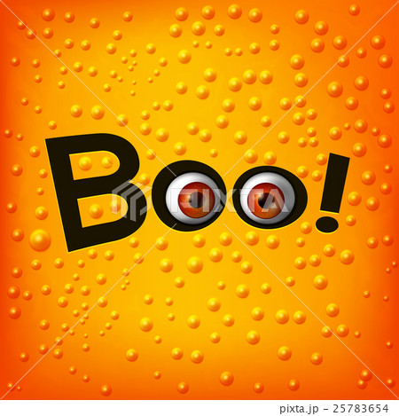 BOO text with monster eyes 25783654