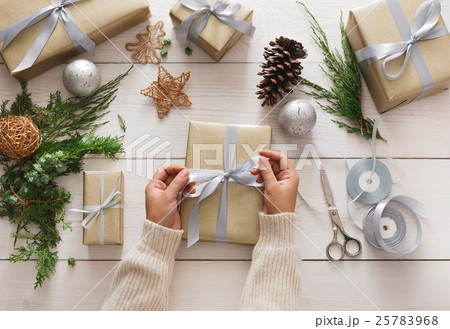 Creative hobby. Making modern handmade christmas 25783968