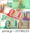 Background of old Croatia kuna money bills 25786233