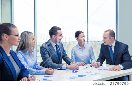 smiling business team at meeting 25790799