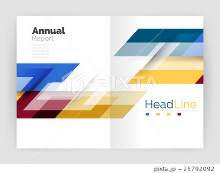 Geometric business annual report templates, modern 25792092