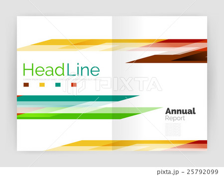 Geometric business annual report templates, modern 25792099