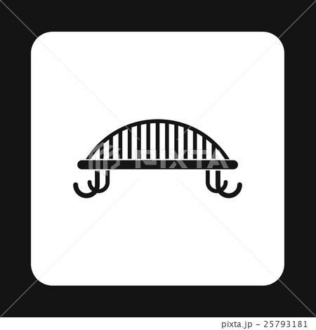 Park bench icon, simple style Park bench icon, simple style 25793181
