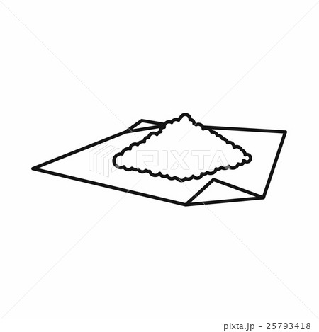 Marijuana on rolling paper icon, outline style 25793418