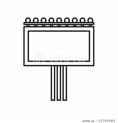 Blank billboard icon, outline style 25793483