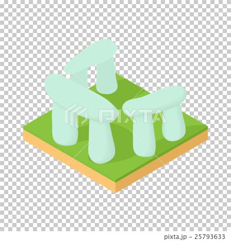 Stonehenge icon, cartoon style Stonehenge icon, cartoon style 25793633
