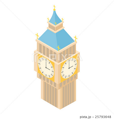Big Ben icon, cartoon style 25793648