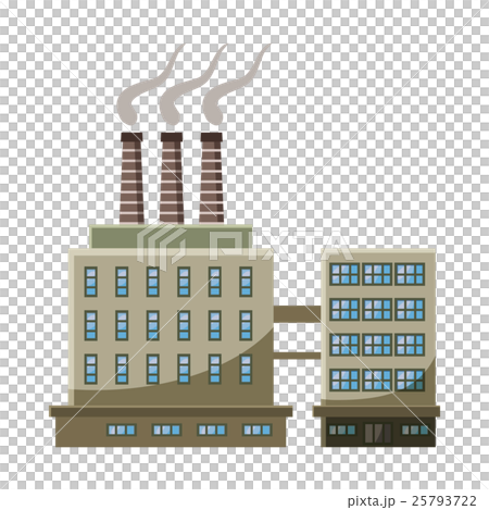 Large chemical plant icon, cartoon style Large chemical plant icon, cartoon style 25793722