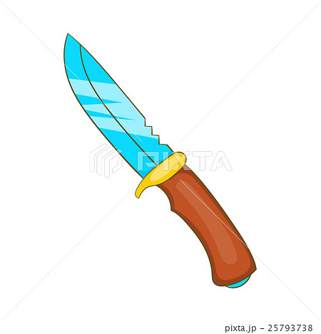 Hunting knife icon, cartoon style Hunting knife icon, cartoon style 25793738