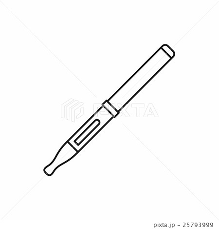 Box mod and clearomizer icon, outline style Box mod and clearomizer icon, outline style 25793999