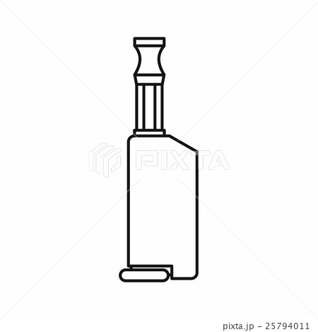 Battery mod e-cigarette icon, outline style 25794011