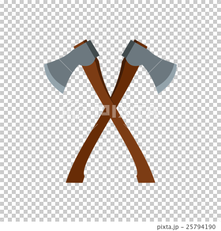 2 axe icon, flat style 2 axe icon, flat style 25794190