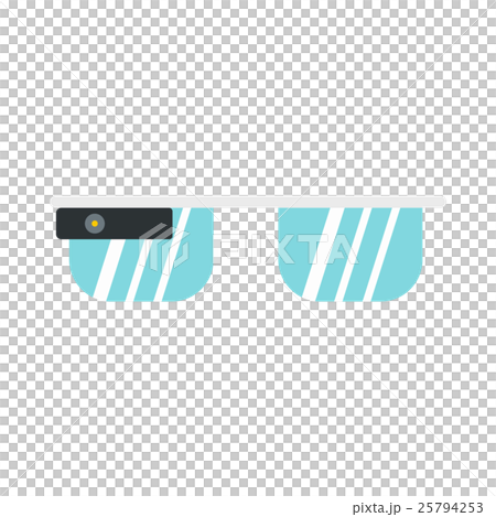 Smart glasses icon, flat style 25794253