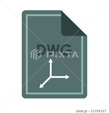 File DWG icon, flat style 25794327