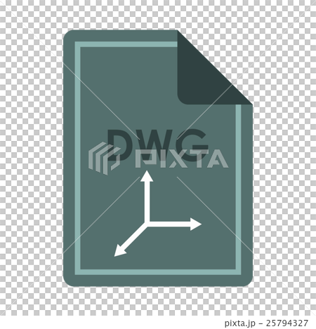 File DWG icon, flat style 25794327