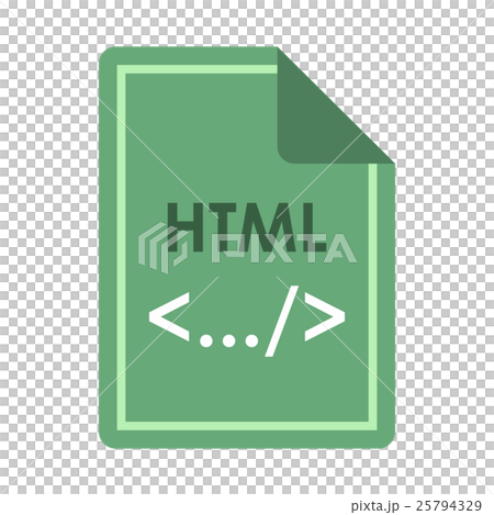 File HTML icon, flat style 25794329