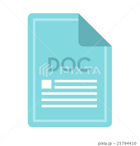 File DOC icon, flat style 25794410