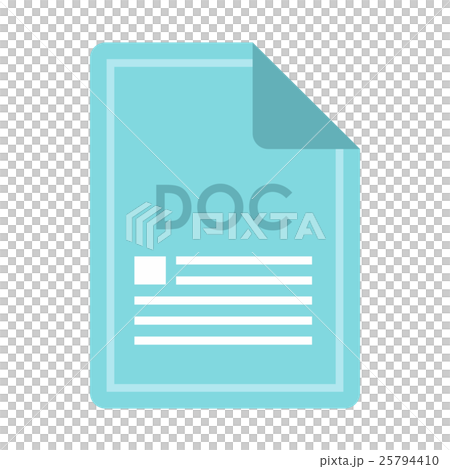 File DOC icon, flat style 25794410
