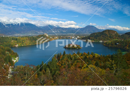 View of the Bled Lake, Slovenia 25796026