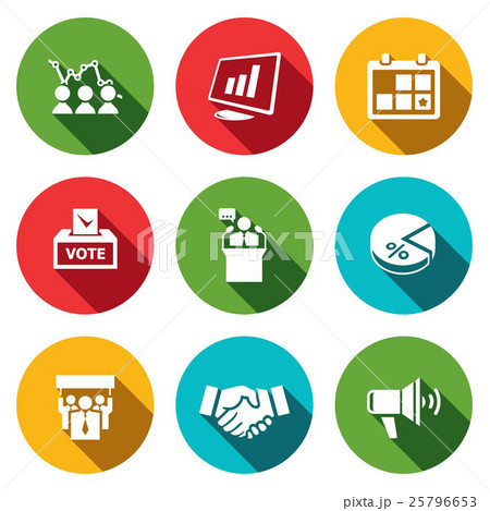 Election Icons collection 25796653