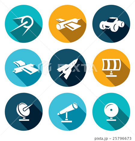 Vector Space Icons set 25796673