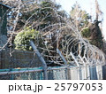 千葉県船橋市の習志野駐屯地のフェンスと有刺鉄線 25797053