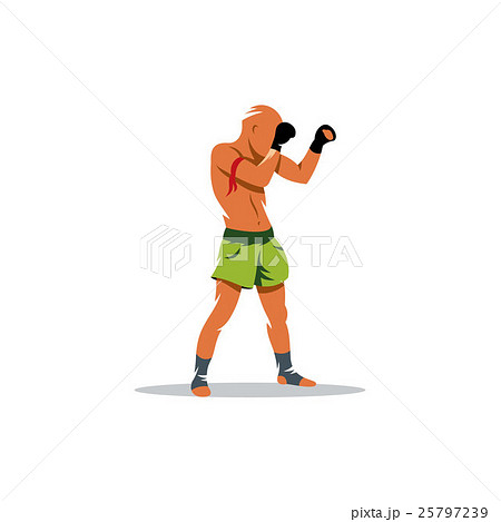 Thai Boxing Vector Sign Stock Illustration