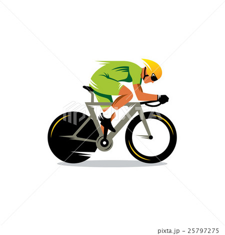 Bike Track Racing Vector Signのイラスト素材