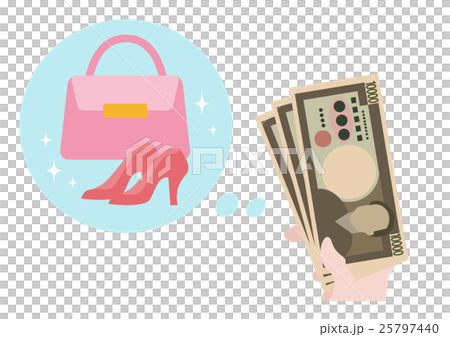 Illustration material Shopping and money Illustration material Shopping and money 25797440