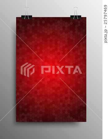 Vertical Poster. Tile Honey Comb Red Background. Vertical Poster. Tile Honey Comb Red Background. 25797469