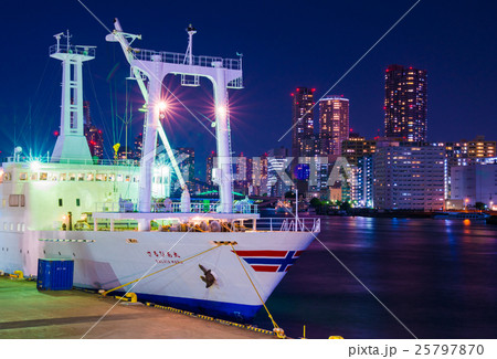 さるびあ丸 竹芝桟橋 夜景 さるびあ丸 竹芝桟橋 夜景 25797870