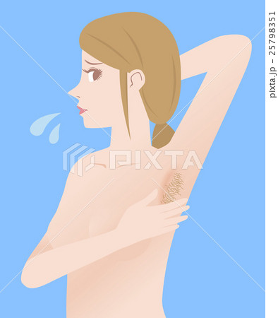 女性の脱毛　ビフォーアフター 25798351