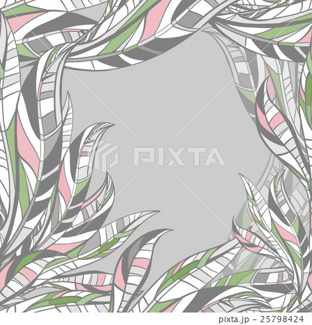 Leaves hand drawn seamless pattern. 25798424